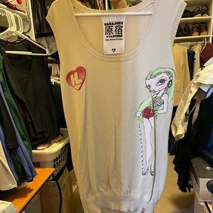 Harajuku Lovers Sleeveless Sweater size XL
